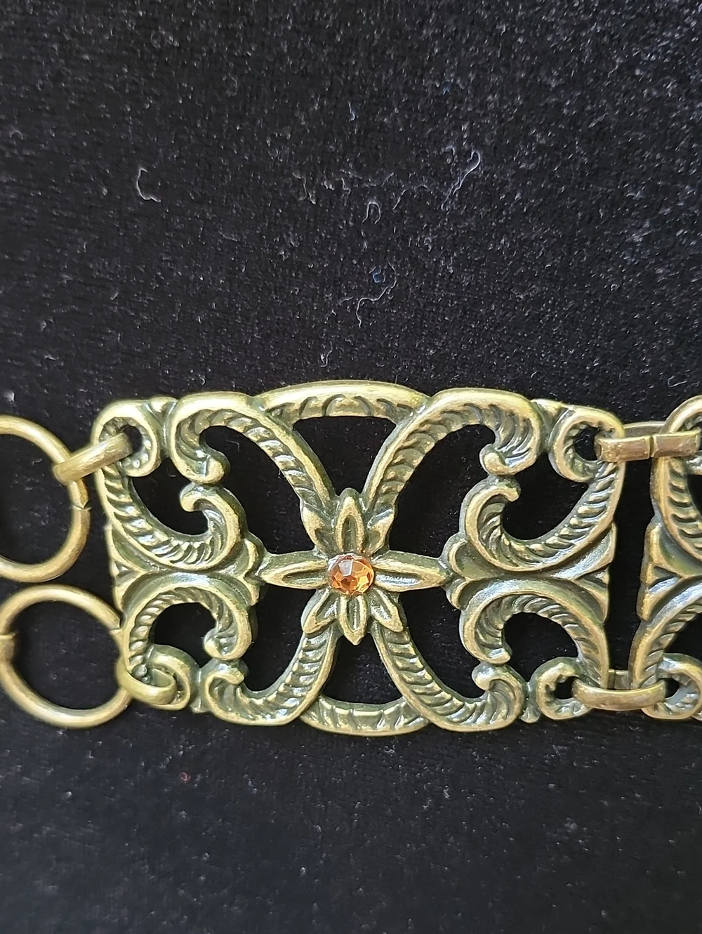 Vintage 90s Y2K Metal Embellished Belt Adjustable Boho